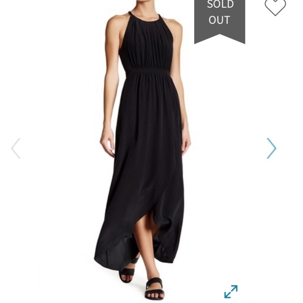 Joie aplite silk macrame maxi dress